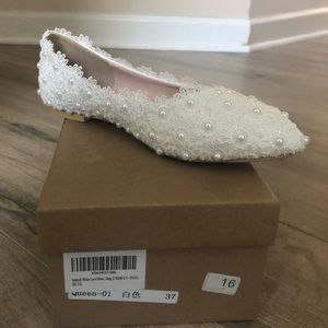 Crystal Queen Bridal Flats